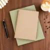 Cuaderno A5 con textura Personalizable Logo Imprimible Evento Corporativo Negocios Borde de Spray de Cuero Bloc de Notas Rayado B5