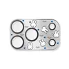 Protector de lente de metal con estampado de dibujos animados lindo adecuado para Apple 18PRO/18PROMAX