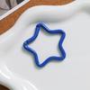 Hebilla de resorte de aleación con forma de estrella de pintura de dibujos animados de color macarrón, llavero para teléfono móvil DIY, accesorios femeninos