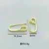 Moda Más Vendido Hebilla de Seguridad Colgante Clip Hebilla Cobre Blanco Chapado en Oro Plata Hebilla de Flor Simple Moderna Hebilla de Semilla de Melón Joyería al por Mayor