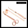 Aromaterapia Vela Tool Set Tesoura Vela Extintor Vela Tampa Vela Hook Vela Vela Coração Vela Acessórios de Extinção de Velas Conjunto de Três Peças