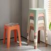 Taburete de Plástico para el Hogar Grueso Adulto Robusto Moderno Simple Comercial Silla de Comedor Taburete Alto Taburete Cuadrado Banco Apilable