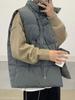 Chaleco de plumas de invierno para hombre estilo coreano moderno versátil estudiante guapo holgado marca de moda abrigo chaleco para exteriores abrigo acolchado