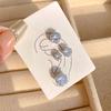 Pendientes de botón sin oreja, personalizados, con clip magnético para hueso de oreja, para mujer, con piedra absorbente de hierro, temperamento masculino, pendientes de circonita Super Flash que combinan con todo.