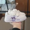 Tenis de Dibujos Animados para Niños y Niñas 2026 Primavera y Otoño Nuevos Zapatos Deportivos Casuales para el Campus de Suela Suave Zapatos Blancos