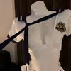 Man Yu Lencería Sexy Estilo Academia Dulce y Picante Minifalda Tentación Conjunto Uniforme Sexy Puro Deseo Traje de Marinero 9626