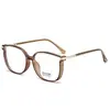 Nuevas Gafas de Lectura que Cambian de Color con Monturas Irregulares de Moda Grandes, Anti Luz Azul, Estilo Coreano, Adelgazantes, Aspecto Natural, Monturas de Gafas Decorativas de Moda