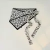 25 Bufandas Triangulares Nuevas con Cordones Estampado de Anacardo Leopardo Cortina de Asiento Accesorios de Pañuelo para la Cabeza Estilo Coreano Chal Retro para Mujer