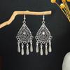 Pendientes de gota de agua geométricos de estilo étnico bohemio europeo y americano, atracciones turísticas retro, pendientes de borla largos, venta al por mayor