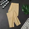 2026 Verão Novo Leggings Masculino de Seda Gelada Ultra-Fino Sem Costura Calças de Ar Condicionado Anti-Constrangimento Roupa Íntima e Camada Externa Venda Quente