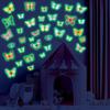 Calcomanía de Pared Luminosa Amazon Luz Azul Luz Verde Mariposa Habitación de Niña Habitación de Niños Jardín de Infancia Calcomanía de Pared Embellecimiento Decoración