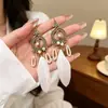 Ganchos de Orelha com Franjas Super Fada, Brincos Étnicos Boêmios Retrô de Verão, Acessórios de Viagem com Penas para Sessões de Fotos, Brincos Versáteis de Luxo Leve