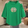 Nueva colección Primavera/Verano 2026: Camiseta casual versátil, elegante y moderna con mangas de tres cuartos, diseñada para crear un efecto adelgazante para mujeres