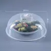 Tampa de Aquecimento para Micro-ondas, Tampa Anti-respingo de Comida, Tampa de Plástico Isolante Térmico para Vegetais, Tampa Doméstica para Conservação, Resistente a Altas Temperaturas, Transparente