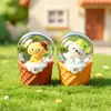 Venta Caliente Osito Bola de Cristal Pequeña Adorno de Escritorio Decoración del Hogar Regalo de Cumpleaños Venta Directa de Fábrica Transfronterizo