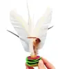Fábrica de volantes al por mayor fitness para adultos competición Pluma blanca pluma de ganso colorida desmontable artículos deportivos para niños estudiantes