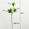 Planta de Bambú Lirio de Phnom Penh Verde con Simulación Yang 3 Horquillas Decoración para el Hogar Sala de Estar en Maceta Accesorios para Sesiones de Fotos de Bodas al Aire Libre