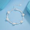 Pulseira Borboleta Prata Quebrada Feminina Design Nicho Simples Avançado Contas Exquisitas Super Brilhante Doce Presente de Aniversário para Namorada