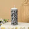 Nueva Vela con Estampado de Leopardo y Patrón de Árbol de Plástico Recubierto de Amazon, Decoración de Nicho Personalizada, Vela sin Humo, Vela Duradera y sin Olor