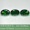 Fábrica en stock Oval Tanzanita 3x5-13x18mm Denier Aguamarina Zircón Zirconio Verde Facetado Punta Diamante Desnudo