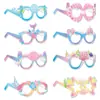 Nuevas Gafas de Papel de Sirena Accesorios para Fotos Cola de Pez Gafas de Estrella Decoración Fotográfica para Fiesta de Cumpleaños Infantil