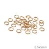 Acessórios de chaveiro de anel duplo de aço inoxidável anel plano acessórios de metal pequeno terry pulseira DIY colar anel de conexão acessórios de joia