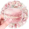 50 pegatinas vintage de acuarela rosa con animalitos tiernos, postres, lazos y diseños florales, adecuadas para materiales estilo ins transfronterizos