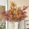 Plantas Artificiales Verdes y Ramilletes de Flores Falsas Estilo Wabi-Sabi para Arreglos Florales de Sala de Estar de Alta Gama, Flores Secas, Adornos Florales Decoración Floral