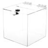 Caja de Almacenamiento Acrílica Amazon Personalizada de Fábrica con Cerradura de Llave Caja de Donaciones de Plexiglás Caja de Almacenamiento Transfronteriza