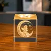 Novo produto transfronteiriço: Cristal Cubo, Adote uma Nuvem, Cristal Cubo da Lua, Enfeites de Mesa Atacado, Presentes de Aniversário