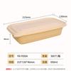 Caja de Empaque de Almidón de Maíz Rectangular Engrosada Desechable Biodegradable con Múltiples Compartimentos Lonchera de Grado Alimenticio Lonchera Desechable para Comida Rápida