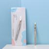 Yuhan Yuhihan Acero Inoxidable Pinza para Cejas Alicates para Cejas Pinza para Cejas Pinzas Pinza para Depilar Boca Oblicua Boca Plana Dos Juegos