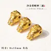 Novos Acessórios Dourados do Deus da Riqueza Amarelo, Conectores de Três Vias, Peças Decorativas Versáteis, Contas Espaçadoras para Pulseiras DIY, Pingentes de Corda Trançada