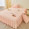 Falda de Cama Acolchada de Algodón de Soja Clase A Pieza Única 2025 Nuevo Protector de Colchón Simmons Cubierta de Cama Estilo Falda de Cama Juego de Tres Piezas