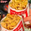 Tendones de Pollo Sin Freír en la Puerta de la Escuela, Semiacabados, Sin Rebozar, Tendones de Pollo Deshuesados Taiwaneses, Snack Tradicional para Niños, Uso Comercial