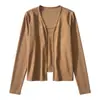 Nuevo Estilo de Cardigan de Punto Abotonado para Mujer de Principios de Primavera, Ropa Exterior Casual de Moda de Alta Gama, Chaqueta Delgada, Tendencia al por Mayor