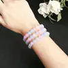 Pulseira de Calcedônia Morgan Cor Doce Verão Fresca Moda Otimizada Arco-Íris Cor Doce Joia Pulseira Atacado