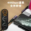 Adaptador USB 4.0 tipo C macho a C hembra 240W, curva tridimensional en forma de L, carga súper rápida PD3.1, morado oscuro