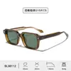 Gafas de Sol Cuadradas Transfronterizas para Mujer, Montura de PC con Bisagras de Pasador, Protección UV Uv400, Montura Gruesa de Acetato Sintético, Gafas de Sol de Estilo Sencillo