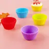 Amazon Spot Copa de Pastel de Silicona Grado Alimenticio Resistente a Altas Temperaturas 7cm Taza Pequeña para Pastel Tartaleta Muffin Molde para Hornear
