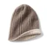 Nuevo Gorro de Punto de Cachemira para Otoño e Invierno Unisex Cálido con Protección para las Orejas Gorro de Punto con Patrón Trenzado Estilo Coreano