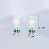 Brincos de Zircônia Coloridos Fofos de Elfo Série de Desenhos Animados Transfronteiriços Brincos de Tarraxa para Mulheres Piercing de Orelha Moderno Venda por Atacado