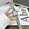 Correa de Reloj de Mezclilla Pintada a Mano de Colores Adecuada para Apple Watch 11ª Generación 10/987 Apple iWatch 11ª Generación 10/987