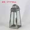 Lampião de Vento Estilo Europeu Suporte de Vela de Aço Inoxidável Lanterna de Vidro Dourada Lâmpada à Prova de Vento Lâmpada de Manteiga para Exterior Ornamento de Decoração