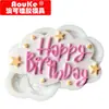 Molde para pastel de dulces de CUMPLEAÑOS FELIZ, Herramienta de modelado con pegamento de arcilla blanda DIY