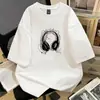 Camiseta de Manga Corta para Mujer con Estampado de Seda de Leche, Camiseta Larga de Verano Holgada con Cuello Redondo en Borgoña para Hombre, Moderna