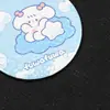 Espelho de lata desenho animado fofo espelho de maquiagem pequeno espelho de lata de um lado espelho portátil logotipo imprimível