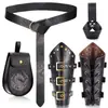 Cinturón Medieval Vikingo Renacentista Transfronterizo Pulsera Retro Disfraz de Cosplay de Halloween Bolso de Cintura para Vestido