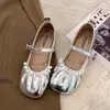 Zapatos Mary Jane de Perlas Francesas para Mujer 2026 Otoño Nuevo Estilo Hada Gentil Estilo de Noche Suela Suave Ballet Abuela Zapatos Individuales
