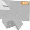 Panel Absorbente de Sonido de Fibra de Poliéster Transfronterizo Hexagonal Biselado Juego de 12 Piezas Panel de Pared Artístico Autoadhesivo Panel de Pared Acústico Panel de Aislamiento Acústico